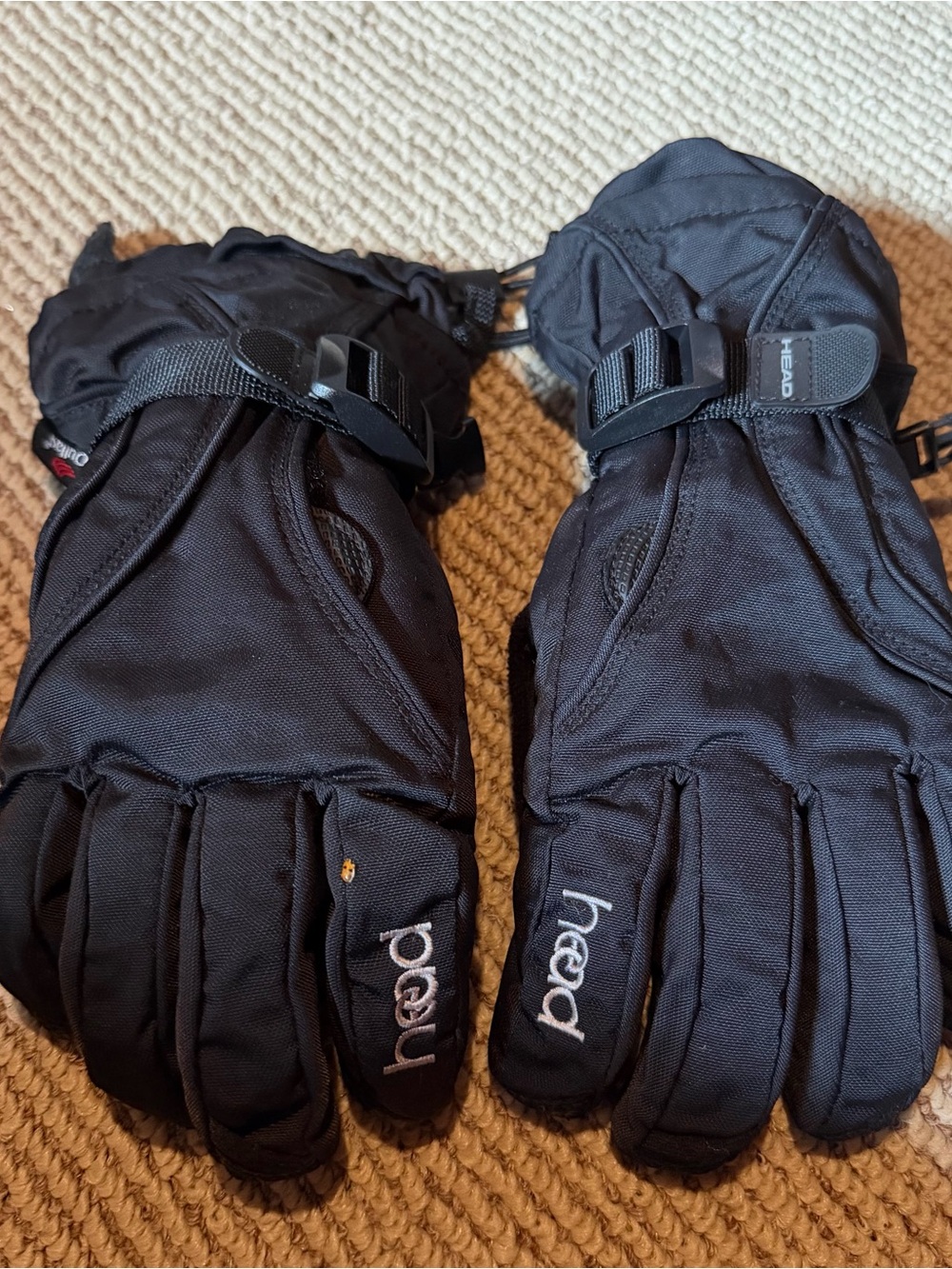 HEAD Youth Medium Black Insulated Winter Ski Snow Gloves Kids M